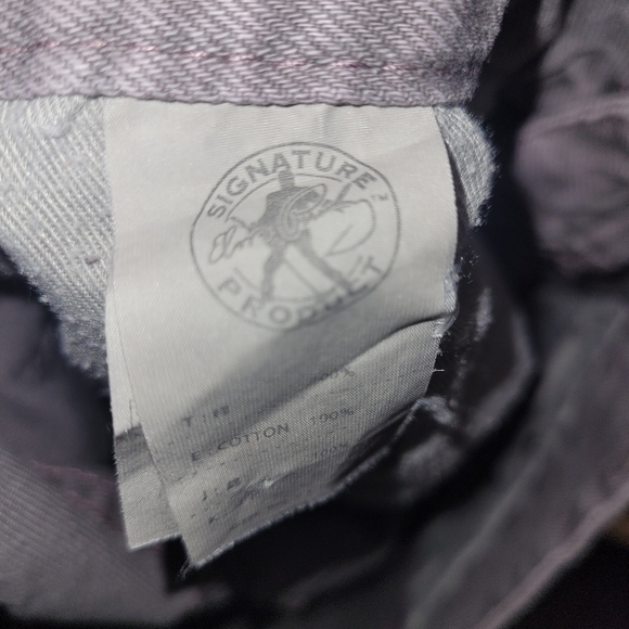 Elvis Presley Denim Bermuda Shorts Lavender Purple High Rise Cuffed Y2K Vintage - Picture 6 of 8